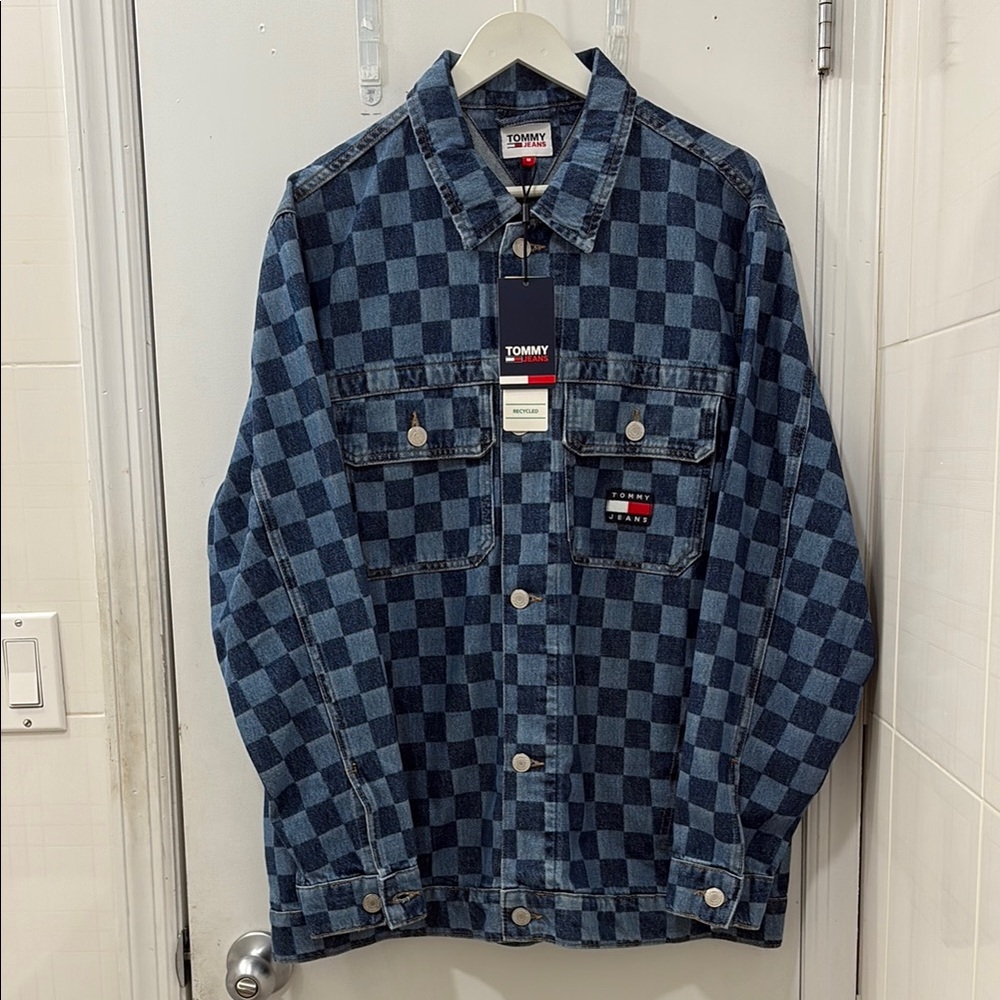 Tommy Hilfiger Blue Lightweight Checkered Jacket